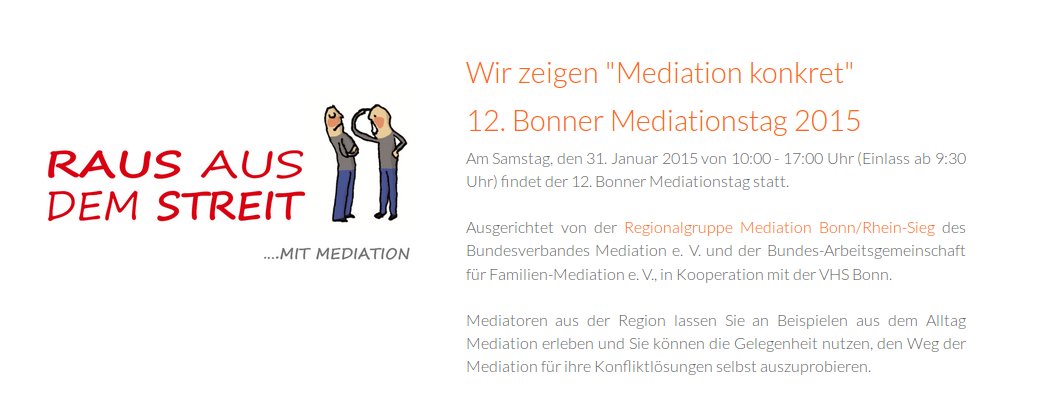 Flyer zum Mediationstag 2015
